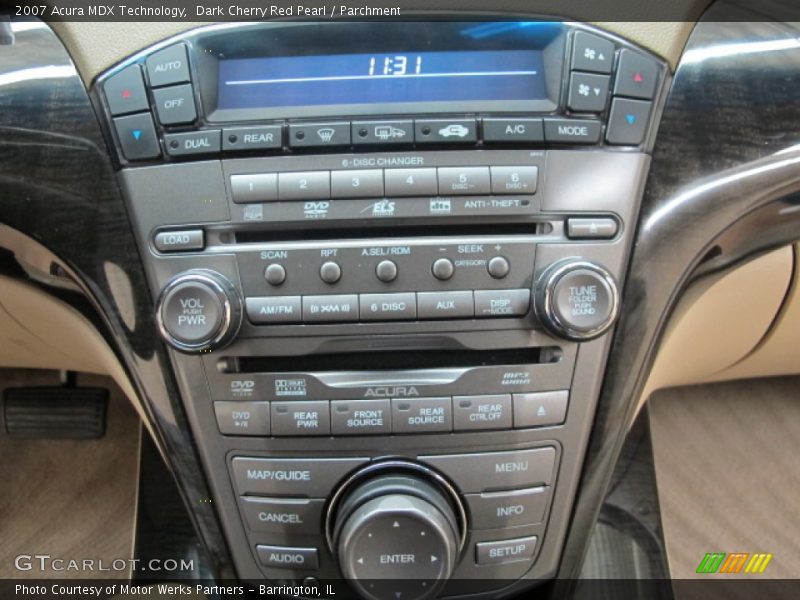 Dark Cherry Red Pearl / Parchment 2007 Acura MDX Technology