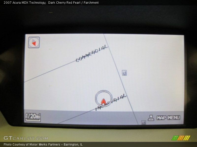 Dark Cherry Red Pearl / Parchment 2007 Acura MDX Technology
