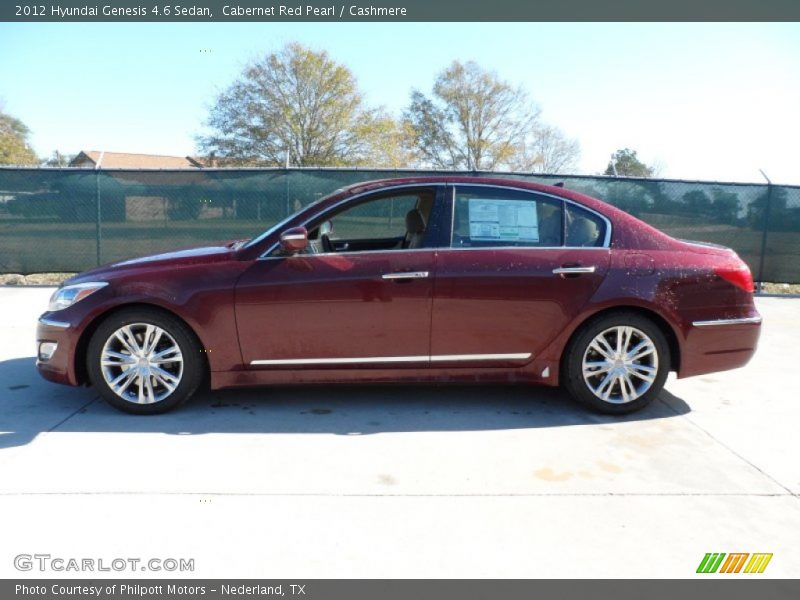 Cabernet Red Pearl / Cashmere 2012 Hyundai Genesis 4.6 Sedan