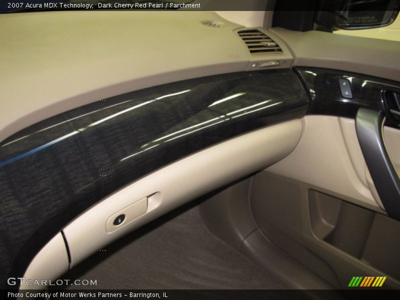 Dark Cherry Red Pearl / Parchment 2007 Acura MDX Technology