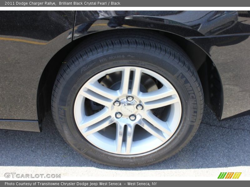Brilliant Black Crystal Pearl / Black 2011 Dodge Charger Rallye