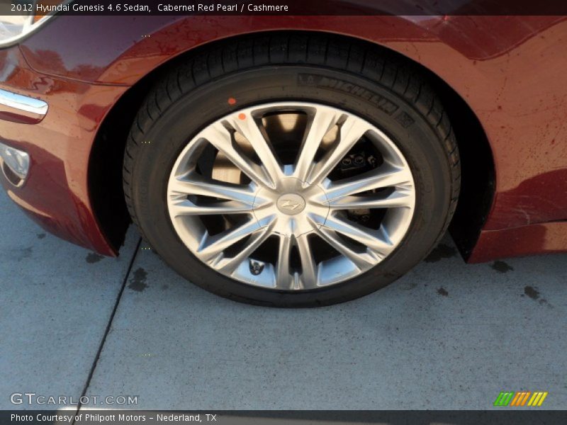 Cabernet Red Pearl / Cashmere 2012 Hyundai Genesis 4.6 Sedan