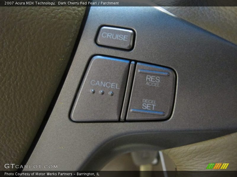 Dark Cherry Red Pearl / Parchment 2007 Acura MDX Technology