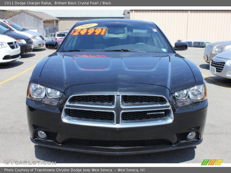 Brilliant Black Crystal Pearl / Black 2011 Dodge Charger Rallye