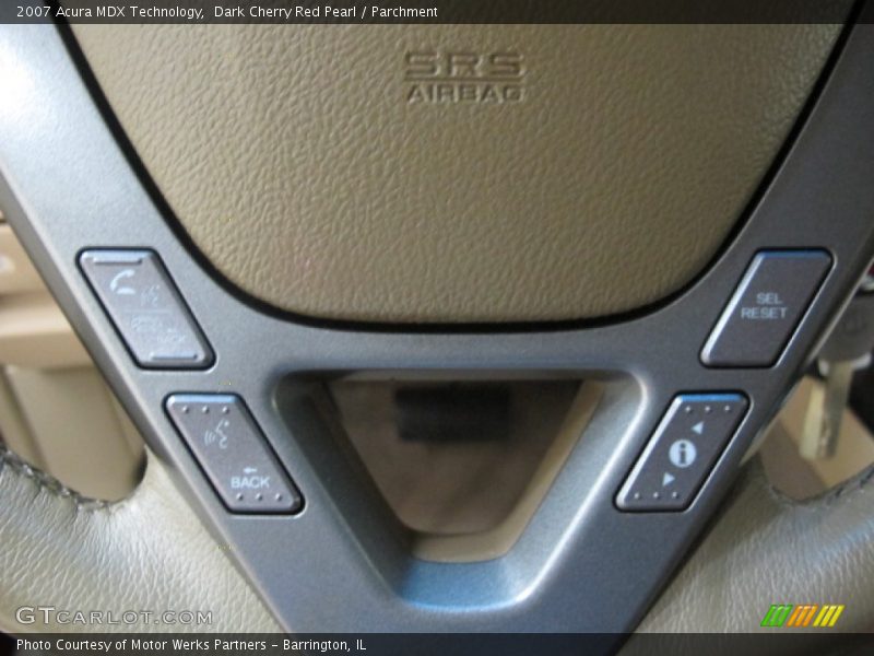 Dark Cherry Red Pearl / Parchment 2007 Acura MDX Technology