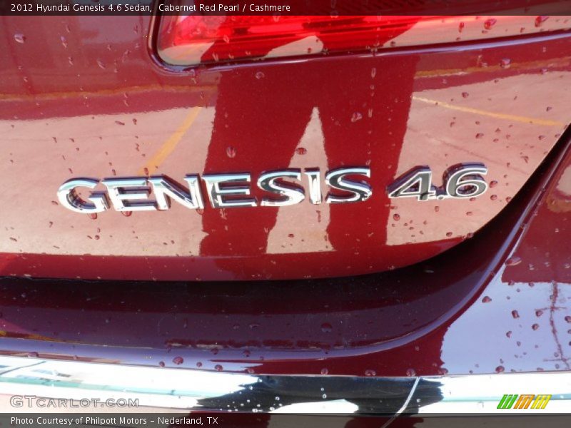Cabernet Red Pearl / Cashmere 2012 Hyundai Genesis 4.6 Sedan