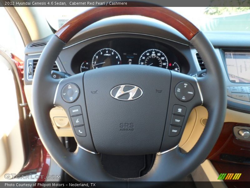 Cabernet Red Pearl / Cashmere 2012 Hyundai Genesis 4.6 Sedan