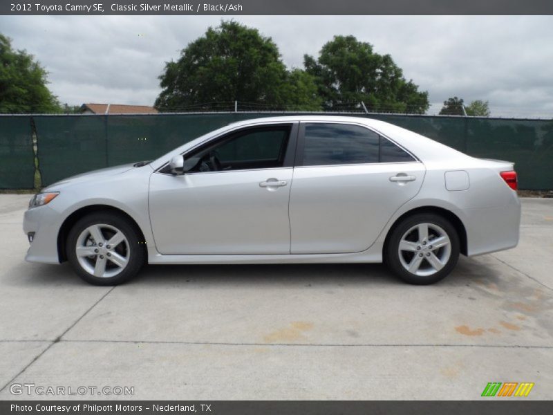 Classic Silver Metallic / Black/Ash 2012 Toyota Camry SE
