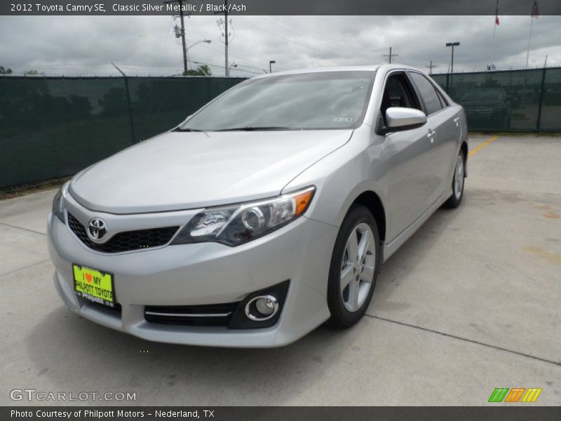 Classic Silver Metallic / Black/Ash 2012 Toyota Camry SE