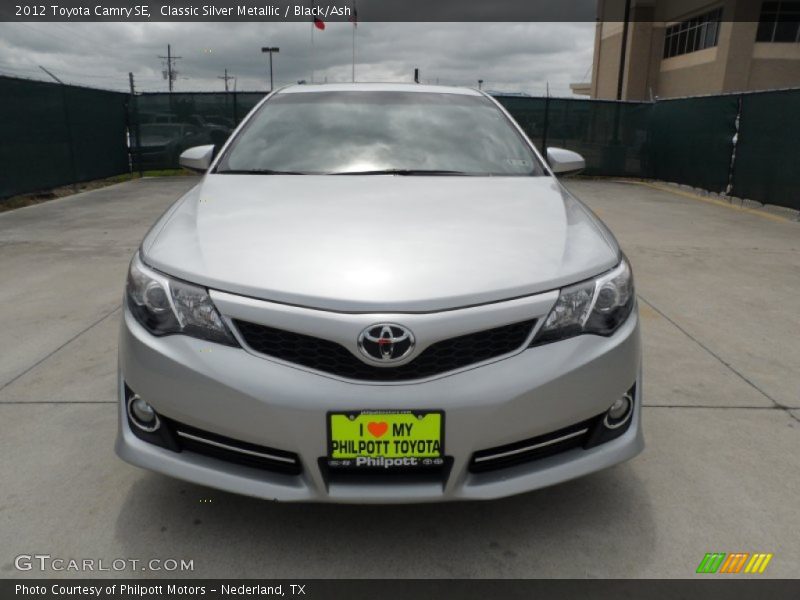Classic Silver Metallic / Black/Ash 2012 Toyota Camry SE