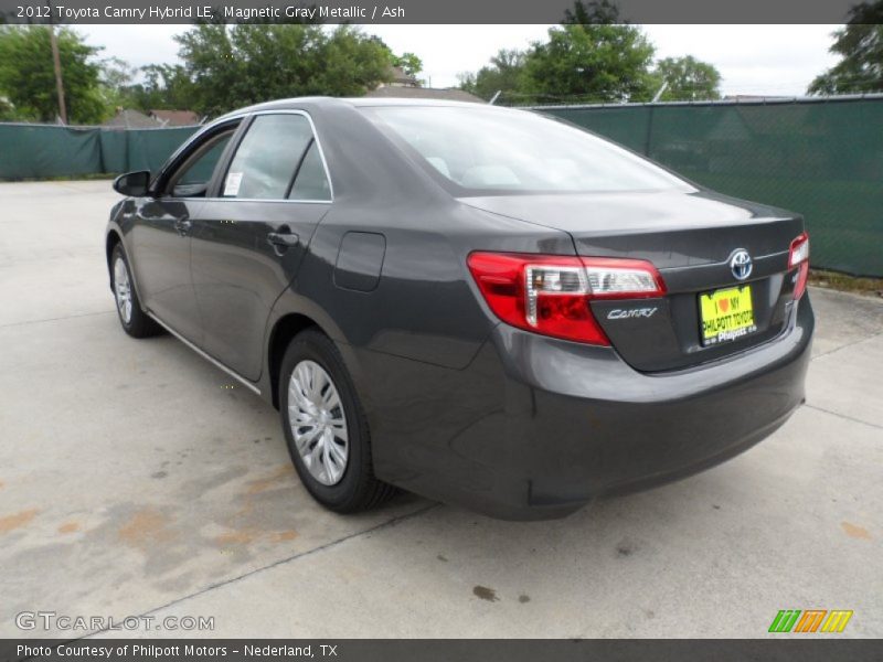 Magnetic Gray Metallic / Ash 2012 Toyota Camry Hybrid LE