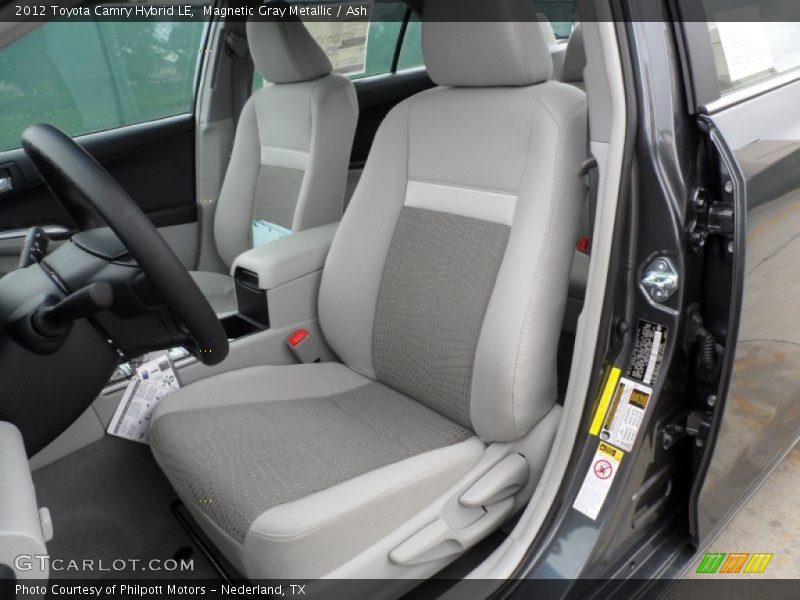 Magnetic Gray Metallic / Ash 2012 Toyota Camry Hybrid LE