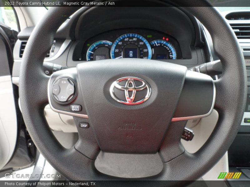 Magnetic Gray Metallic / Ash 2012 Toyota Camry Hybrid LE
