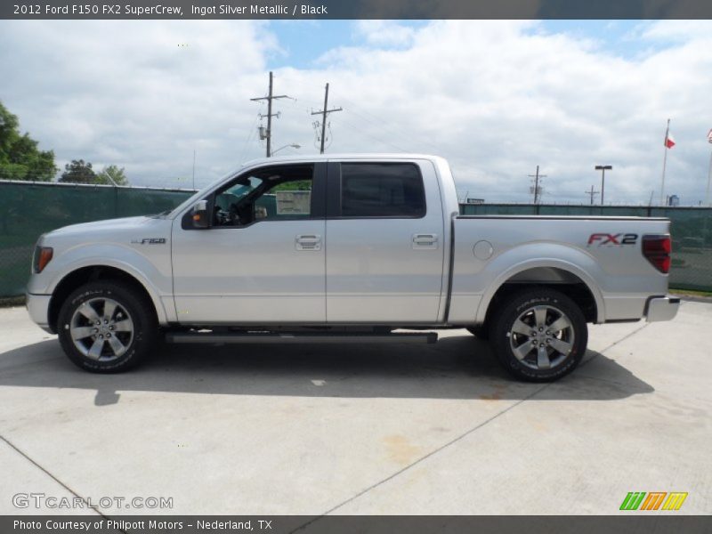 Ingot Silver Metallic / Black 2012 Ford F150 FX2 SuperCrew