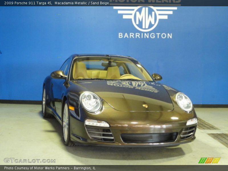 Macadamia Metallic / Sand Beige 2009 Porsche 911 Targa 4S