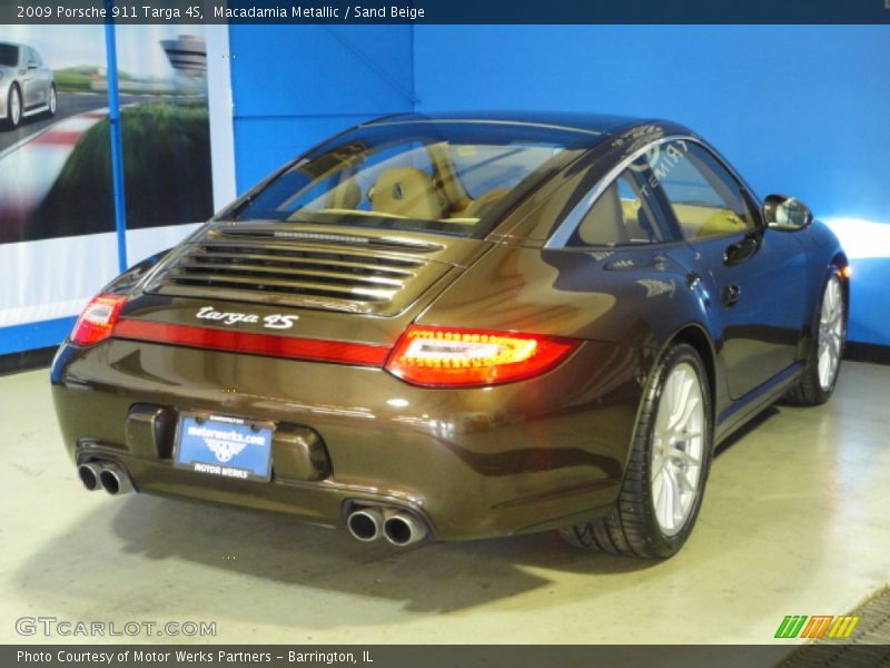 Macadamia Metallic / Sand Beige 2009 Porsche 911 Targa 4S