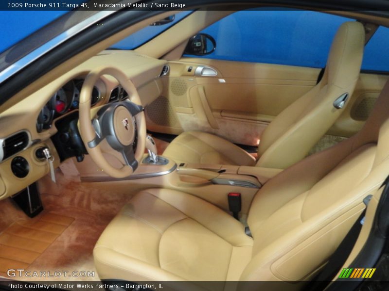 Macadamia Metallic / Sand Beige 2009 Porsche 911 Targa 4S