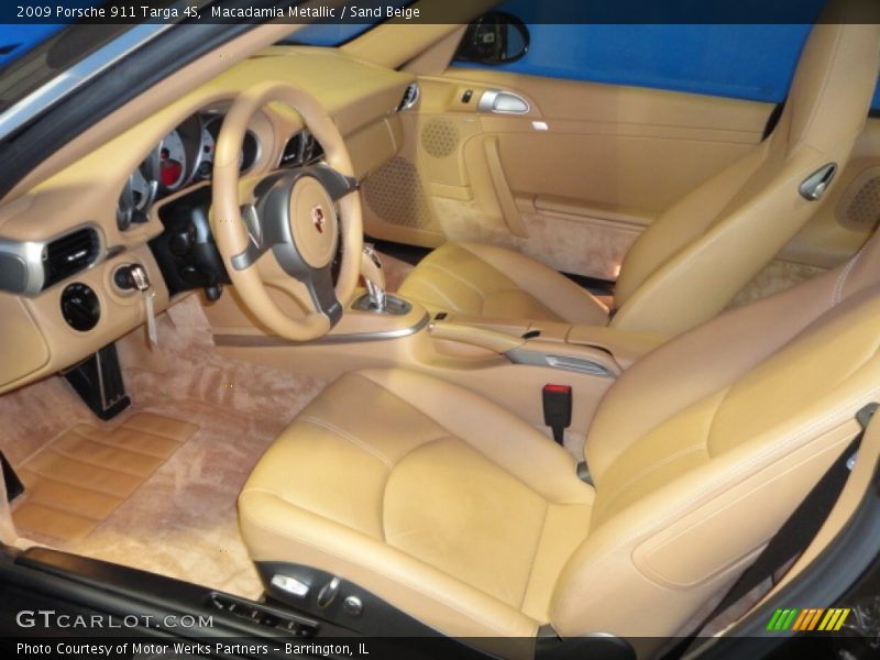 Macadamia Metallic / Sand Beige 2009 Porsche 911 Targa 4S