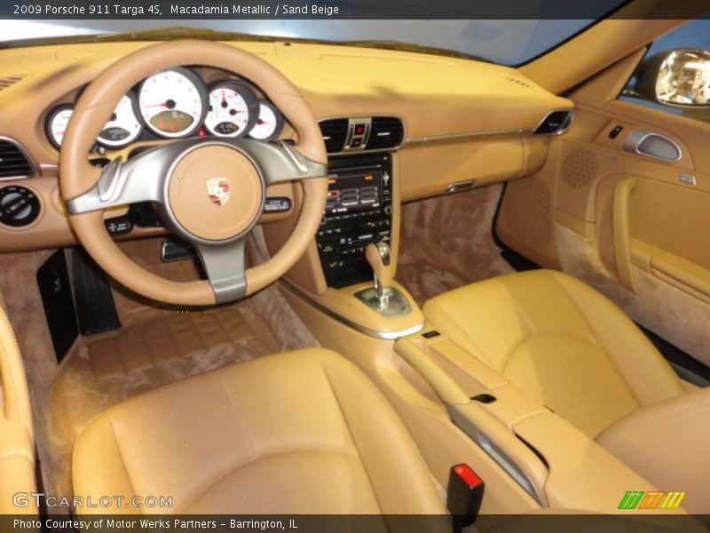 Macadamia Metallic / Sand Beige 2009 Porsche 911 Targa 4S