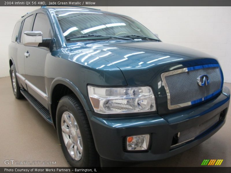 Jade Green Metallic / Willow 2004 Infiniti QX 56 4WD