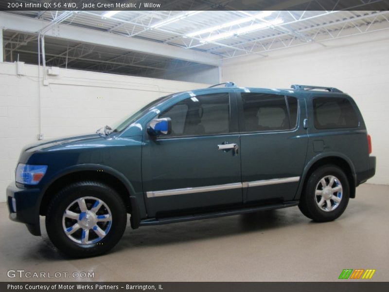 Jade Green Metallic / Willow 2004 Infiniti QX 56 4WD