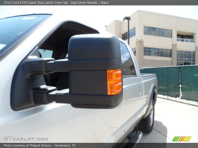 Ingot Silver Metallic / Black 2012 Ford F250 Super Duty Lariat Crew Cab