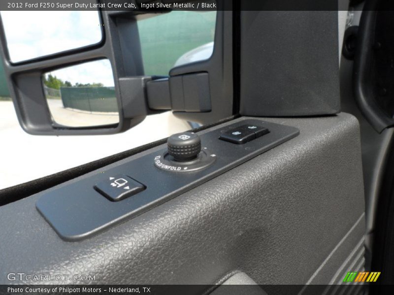Ingot Silver Metallic / Black 2012 Ford F250 Super Duty Lariat Crew Cab