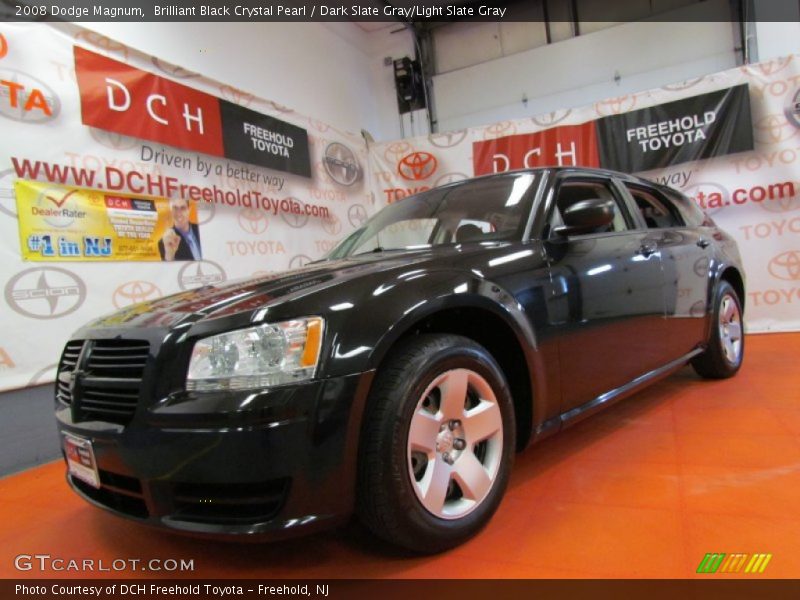 Brilliant Black Crystal Pearl / Dark Slate Gray/Light Slate Gray 2008 Dodge Magnum