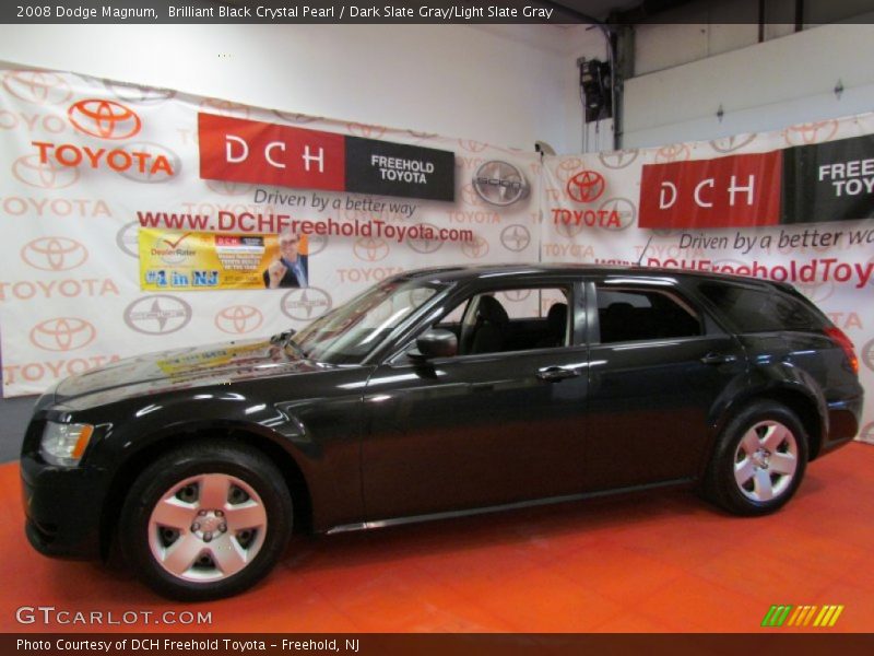 Brilliant Black Crystal Pearl / Dark Slate Gray/Light Slate Gray 2008 Dodge Magnum