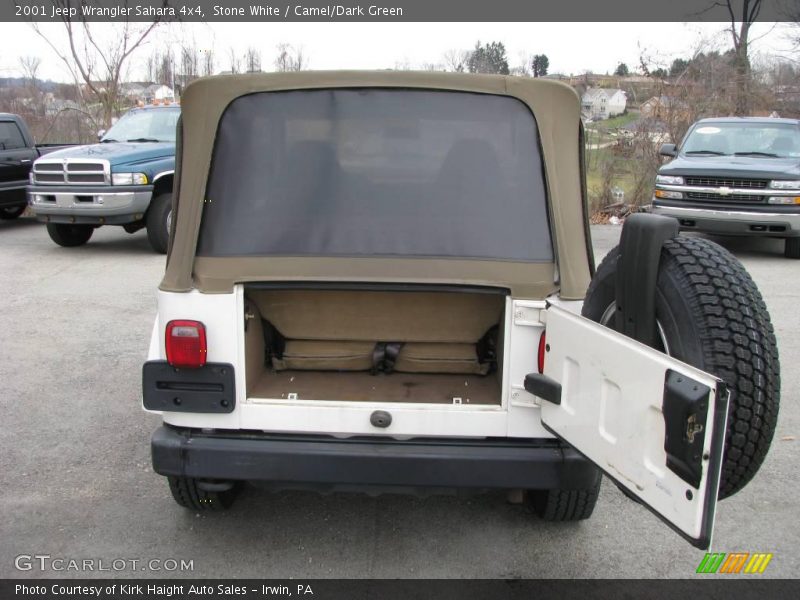 Stone White / Camel/Dark Green 2001 Jeep Wrangler Sahara 4x4