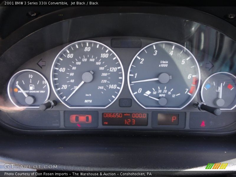 Jet Black / Black 2001 BMW 3 Series 330i Convertible