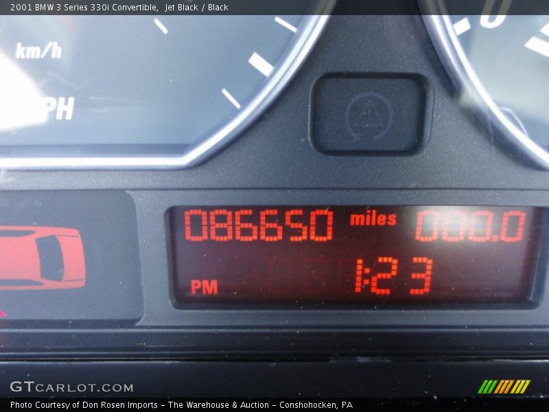 Jet Black / Black 2001 BMW 3 Series 330i Convertible