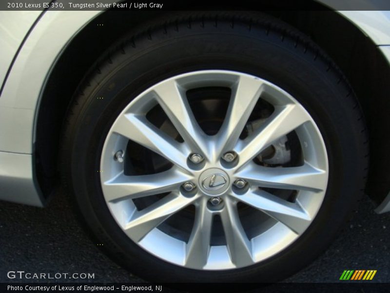 Tungsten Silver Pearl / Light Gray 2010 Lexus ES 350