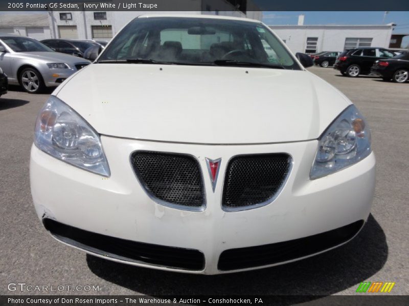 Ivory White / Light Taupe 2005 Pontiac G6 Sedan