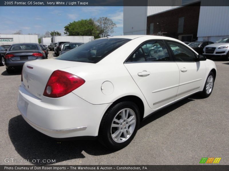 Ivory White / Light Taupe 2005 Pontiac G6 Sedan