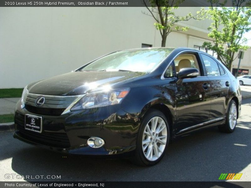 Obsidian Black / Parchment 2010 Lexus HS 250h Hybrid Premium