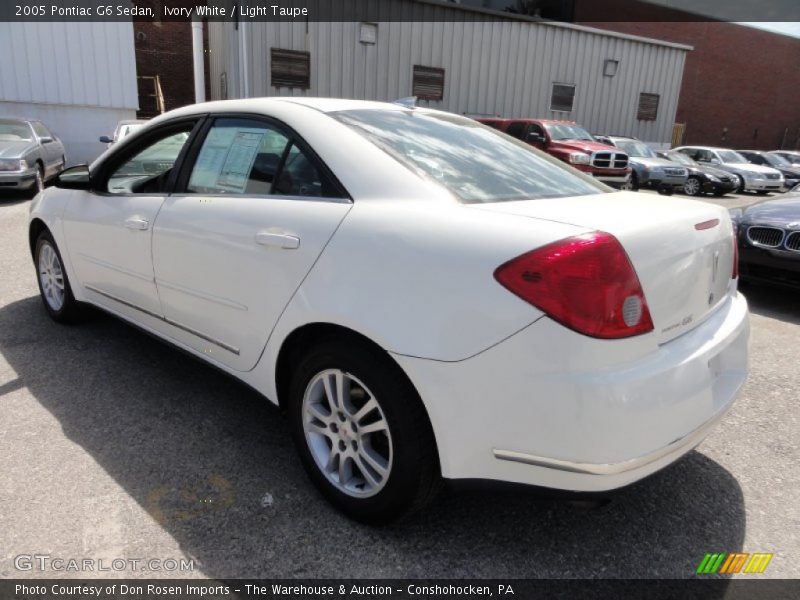 Ivory White / Light Taupe 2005 Pontiac G6 Sedan