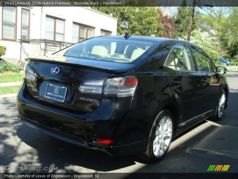 Obsidian Black / Parchment 2010 Lexus HS 250h Hybrid Premium