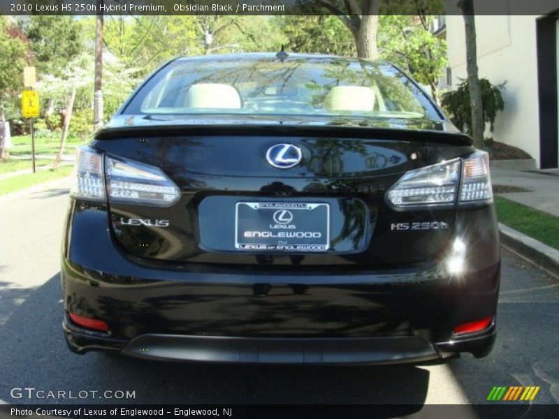 Obsidian Black / Parchment 2010 Lexus HS 250h Hybrid Premium