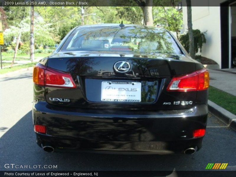 Obsidian Black / Black 2009 Lexus IS 250 AWD