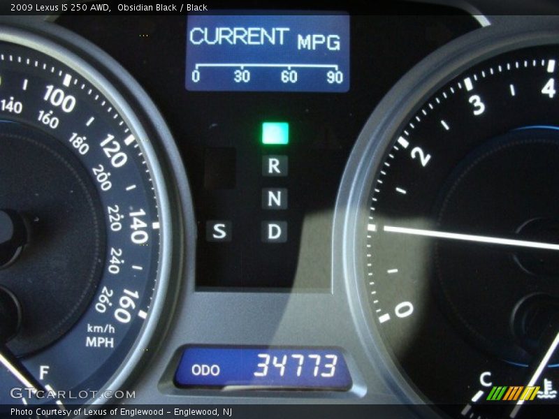 Obsidian Black / Black 2009 Lexus IS 250 AWD