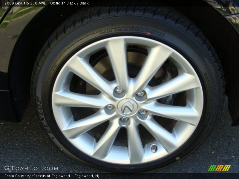 Obsidian Black / Black 2009 Lexus IS 250 AWD