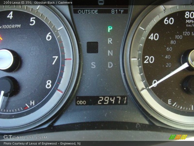 Obsidian Black / Cashmere 2009 Lexus ES 350