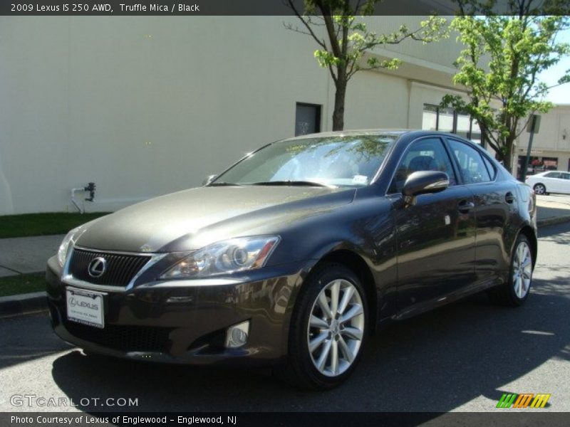 Truffle Mica / Black 2009 Lexus IS 250 AWD