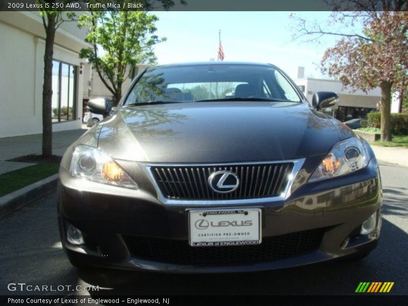 Truffle Mica / Black 2009 Lexus IS 250 AWD