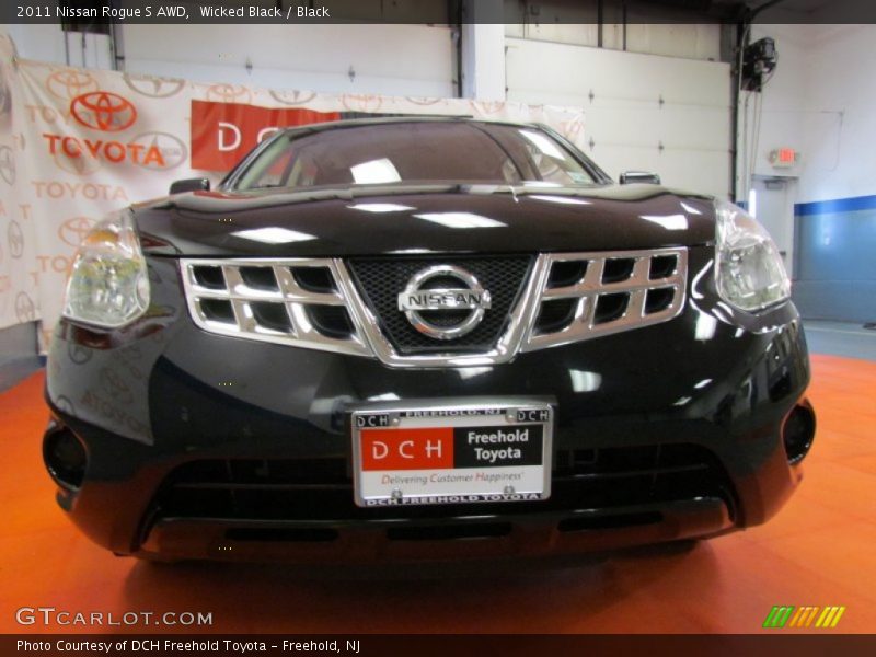 Wicked Black / Black 2011 Nissan Rogue S AWD