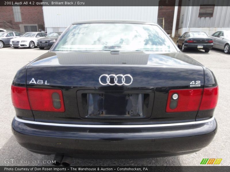 Brilliant Black / Ecru 2001 Audi A8 4.2 quattro