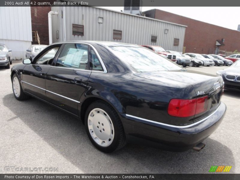 Brilliant Black / Ecru 2001 Audi A8 4.2 quattro