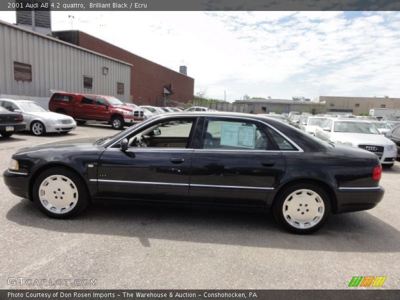 Brilliant Black / Ecru 2001 Audi A8 4.2 quattro