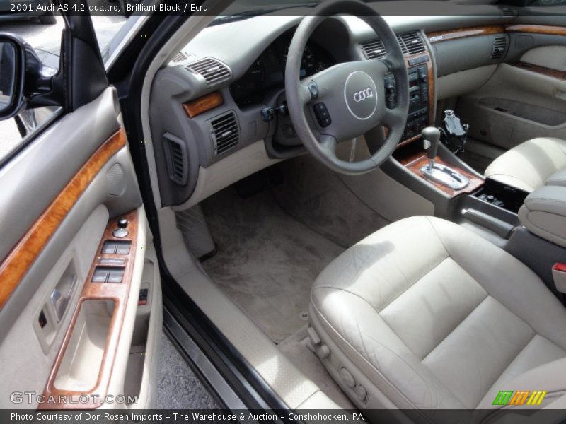 Brilliant Black / Ecru 2001 Audi A8 4.2 quattro